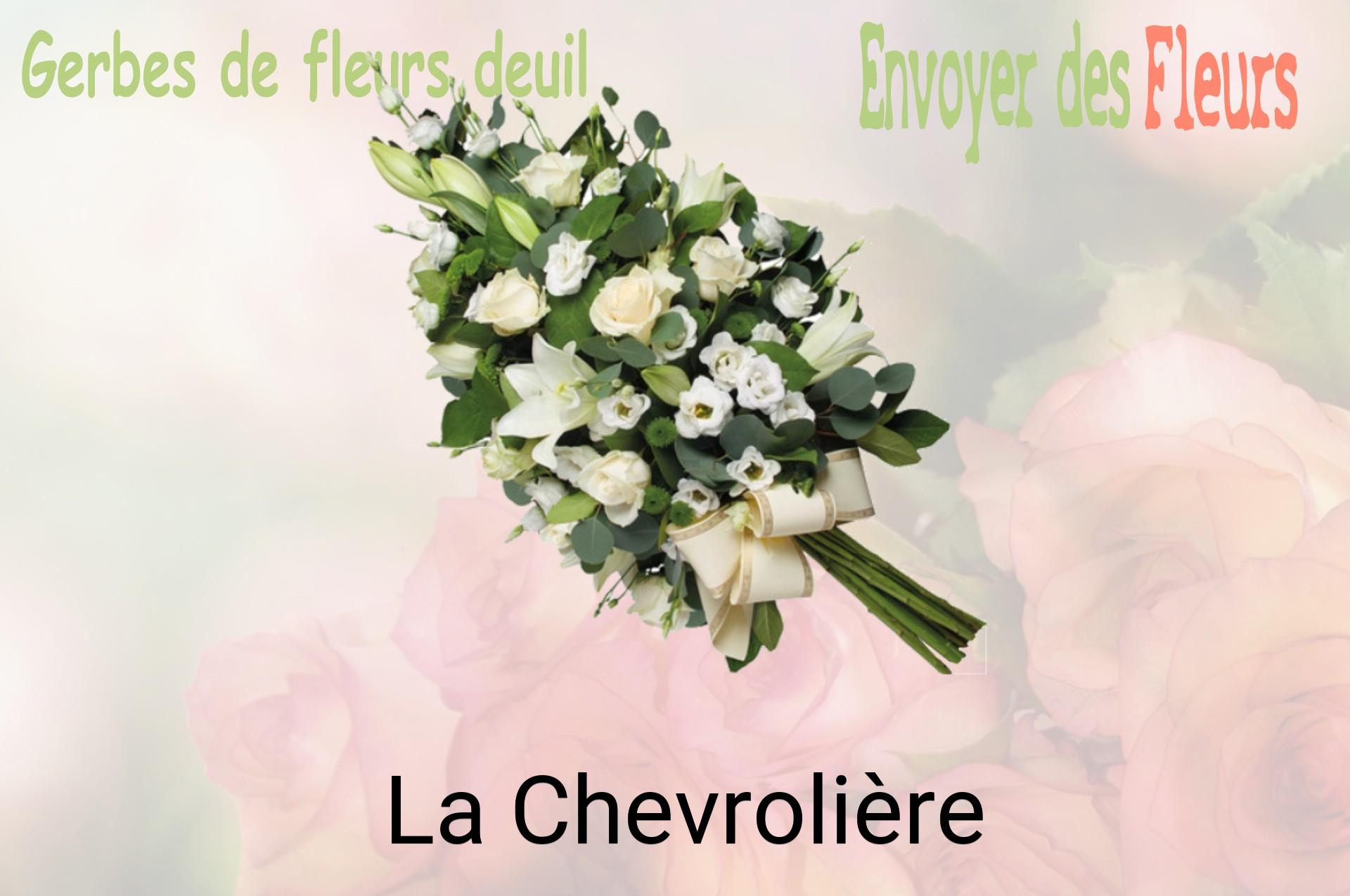 Gerbe de fleurs de deuil livrée à La Chevrolière